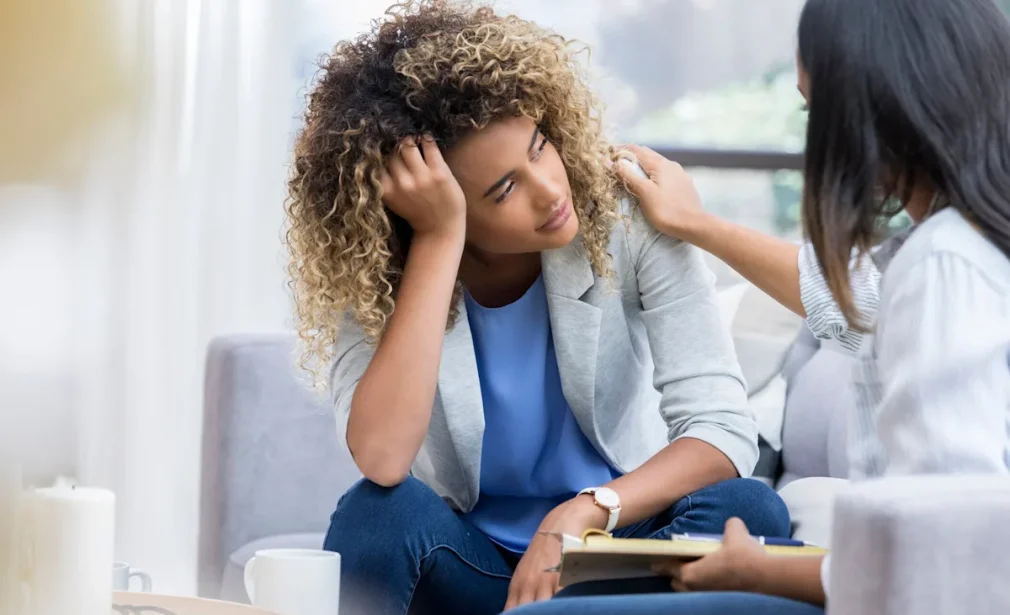 Mental health counseling session in a private clinic setting