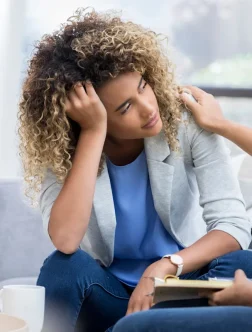 Mental health counseling session in a private clinic setting
